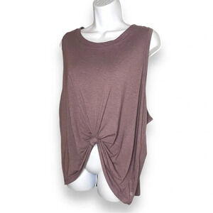 Athleta Women’s 3X Purple Knot-Front Sleeveless Tank Top